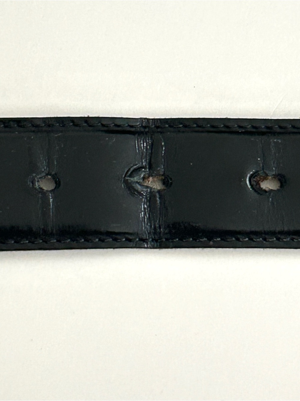 Gucci Square G Logo Buckle Leather Belt Black - Size 38 - Mens - Picture 5 of 11